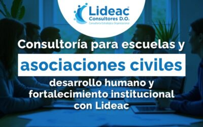 Consultoría para escuelas y asociaciones civiles: desarrollo humano y fortalecimiento institucional con Lideac